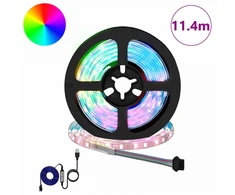 LED juosta 12 pcs Juoda ir permatoma 950 mm Varis ir plastikas
