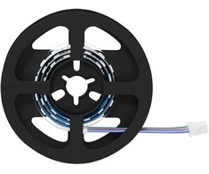 LED juosta 2 pcs Juoda ir permatoma 350 mm Varis ir plastikas