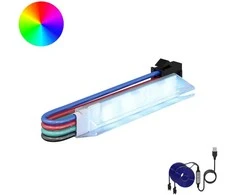 LED juosta 2 pcs Juoda ir daugiaspalvė 1745 mm