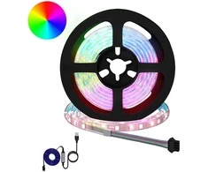 LED juosta 2 pcs Juoda ir permatoma 1300 mm Varis ir plastikas