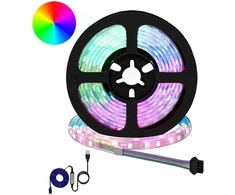 LED juosta 2 pcs Juoda ir permatoma 1700 mm Varis ir plastikas