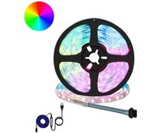 LED juosta 2 pcs Juoda ir permatoma 3000 mm Varis ir plastikas