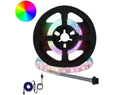LED juosta 2 pcs Juoda ir permatoma 450 mm Varis ir plastikas