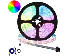 LED juosta 2 pcs Juoda ir permatoma 5100 mm Varis ir plastikas