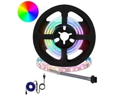 LED juosta 2 pcs Juoda ir permatoma 550 mm Varis ir plastikas