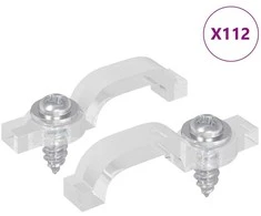 LED Juostos Klipai 2 pcs Skaidrus 23,8 x 7,3 x 4,3 mm