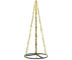 LED kalėdinė eglutė 165 cm 540 LED Šilta balta Plienas Juoda