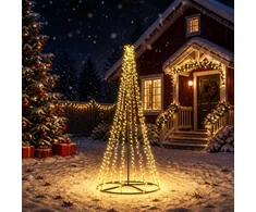 LED kalėdinė eglutė 235 cm 1000 LED Šilta balta Plienas Juoda