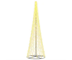 LED kalėdinė eglutė 485 cm 3000 LED Šilta balta Plienas Juoda