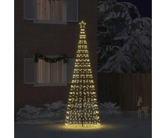LED Kalėdų medis EKENAS 400 cm 800 LED Šilta balta Plienas