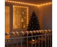 LED kalėdinė šviečianti žarna 1200 LED Geltona ir 50 m