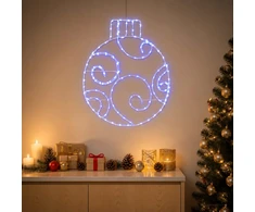 LED kalėdinis rutulys LOVIISA 160 LED Mėlyna 55 x 65 cm