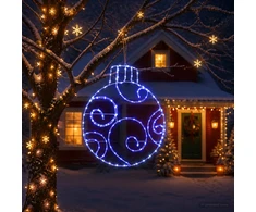 LED kalėdinis rutulys LOVIISA 160 LED Mėlyna 55 x 65 cm