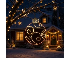 LED kalėdinis rutulys LOVIISA 160 LED Raudona 55 x 65 cm
