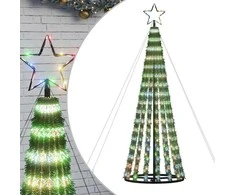 Šviečianti Kalėdų eglutė, 180cm, 275 LED, kūgio formos