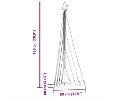 LED Kalėdų eglutė 339 LED Spalvingi 187 cm