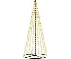 LED Kalėdų medis 235 cm 500 LED Šilta balta Geležis Juoda