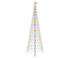 LED Kalėdų medis 300 cm 350 LED Įvairių spalvų Geležis Juoda