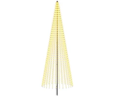 LED Kalėdų medis 385 cm 1148 LED Šilta balta Geležis Juoda
