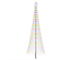 LED Kalėdų medis 400 cm 450 LED Įvairių spalvų Geležis Juoda
