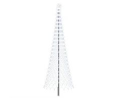 LED Kalėdų medis 400 cm 450 LED Šalta balta Geležis Juoda