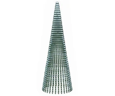 LED Kalėdų medis 470 cm 1504 LED Šalta balta Plienas Žalia