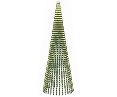 LED Kalėdų medis 470 cm 1504 LED Šilta balta Plienas Žalia