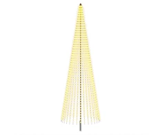 LED Kalėdų medis 485 cm 1632 LED Šilta balta Geležis Juoda