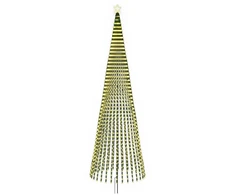 LED Kalėdų medis 500 cm 1524 LED Šilta balta Plienas Juoda