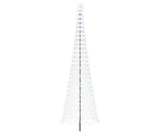 LED Kalėdų medis 500 cm 550 LED Šalta balta Geležis Juoda
