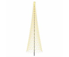 LED Kalėdų medis 500 cm 550 LED Šilta balta Geležis Juoda