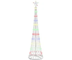 LED Kalėdų medis Įvairiaspalvis 51 x 51 x 190 cm metalas