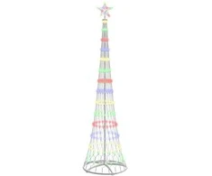 LED Kalėdų medis su 290 LED Įvairiaspalvis 250 cm metalas