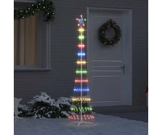 LED Kalėdų medis Įvairiaspalvis 51 x 51 x 190 cm metalas