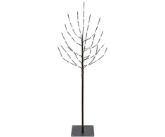 LED Kalėdų medis Juoda 120 cm Plienas 100 LED