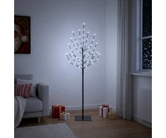 LED Kalėdų medis Juoda 150 cm Plienas 140 LED