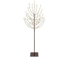 LED Kalėdų medis Juoda 20 x 20 x 180 cm Plienas 160 LED