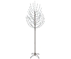 LED Kalėdų medis Juoda 210 cm Plienas 180 LED