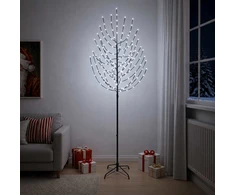 LED Kalėdų medis Juoda 240 cm Plienas 220 LED