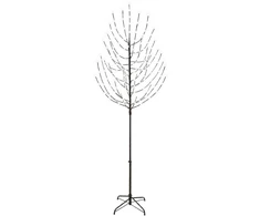 LED Kalėdų medis Juoda 240 cm Plienas 220 LED