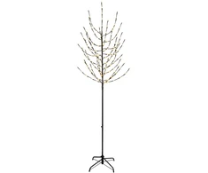 LED Kalėdų medis Juoda 47 x 210 cm Plienas 180 LED