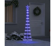 LED Kalėdų medis Mėlyna 51 x 51 x 190 cm metalas