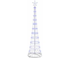 LED Kalėdų medis su 230 LED Mėlyna 51 x 51 x 190 cm metalas