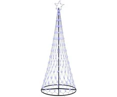 LED Kalėdų medis su 295 LED s stovu Mėlyna 250 cm metalas