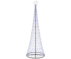 LED Kalėdų medis su 355 LED s stovu Mėlyna 302,5 cm metalas
