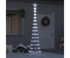 LED Kalėdų medis su 290 LED s stovu Šalta balta 250 cm metalas