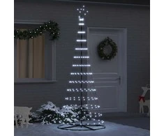LED Kalėdų medis su 295 LED s stovu Šalta balta 250 cm metalas