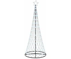 LED Kalėdų medis su 295 LED s stovu Šalta balta 250 cm metalas