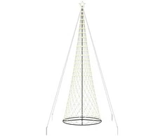 LED Kalėdų medis su 555 LED s stovu Šilta balta 500 cm metalas