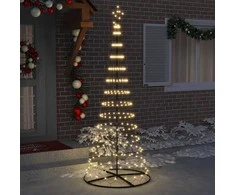 LED Kalėdų medis Šilta balta 250 cm metalas